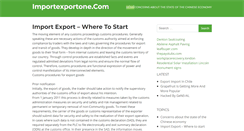 Desktop Screenshot of importexportone.com