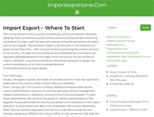 Tablet Screenshot of importexportone.com